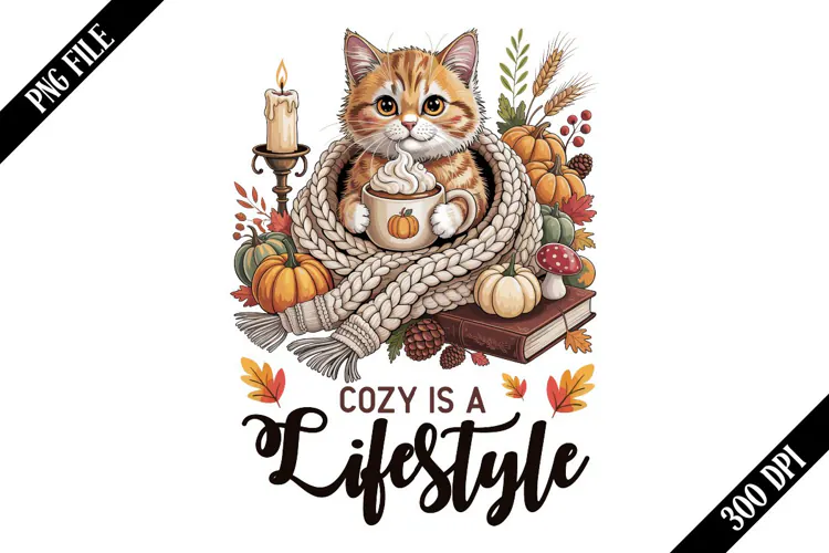 Cozy Is A Lifestyle Sublimation PNG Designs