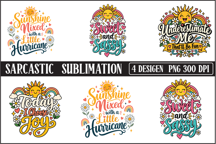 Sarcastic Sublimation 4 PNG Designs