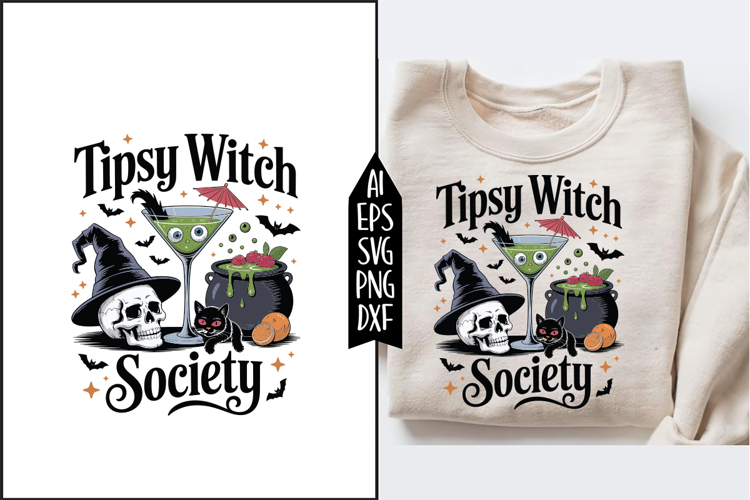 Tipsy Witch Society Svg Designs