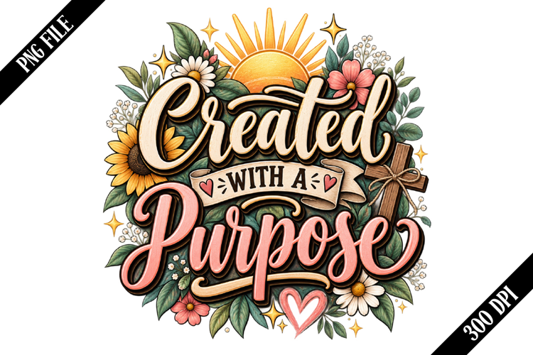 Created With Purpose PNG Designs