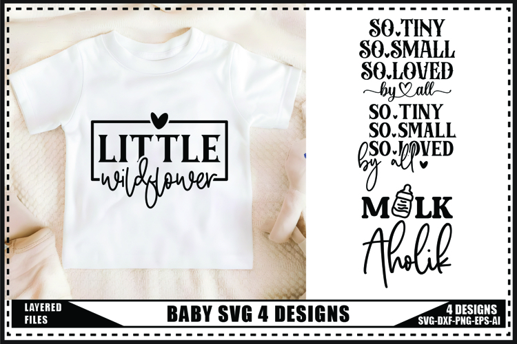 Funny Baby Svg 4 Designs, Newborn Svg