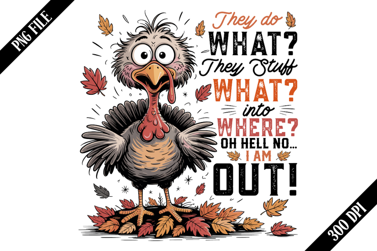 Funny Thanksgiving Turkey PNG Designs