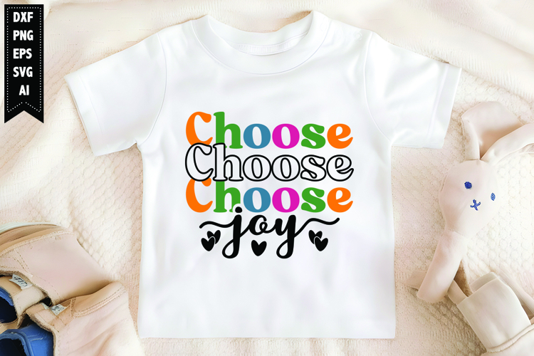 Choose Joy Svg, Motivation Svg Designs example image 1