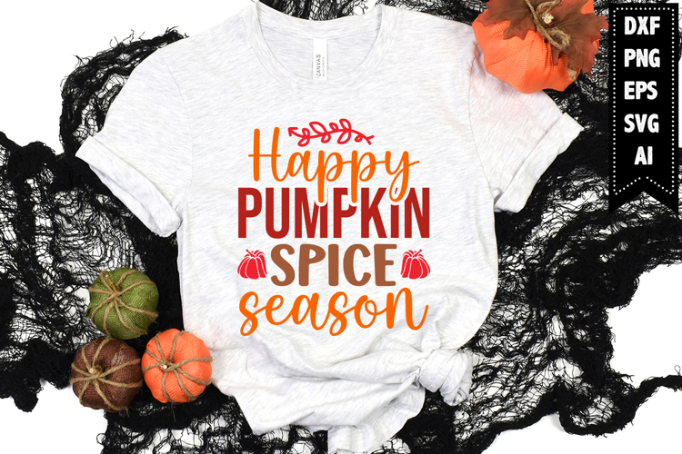 Happy Pumpkin Spice Season Svg, Autumn Svg, Fall Svg Designs