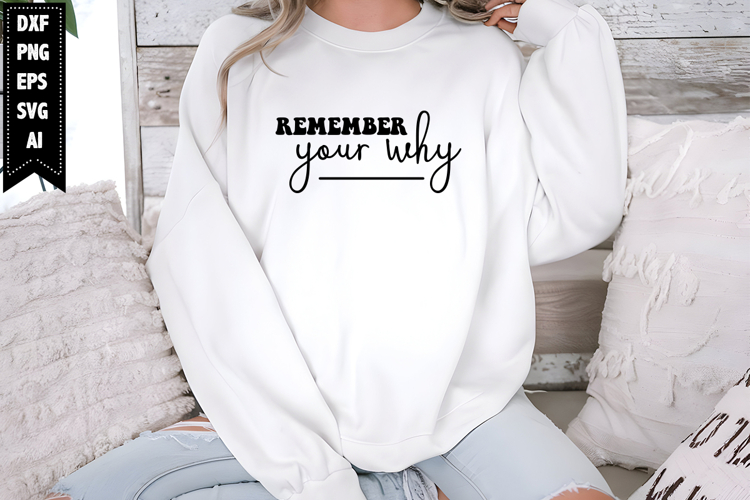 Remember Your Why Svg, Motivational Svg