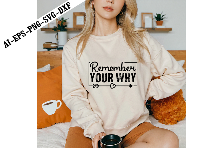 Remember Your Why Svg, Motivation Svg Designs