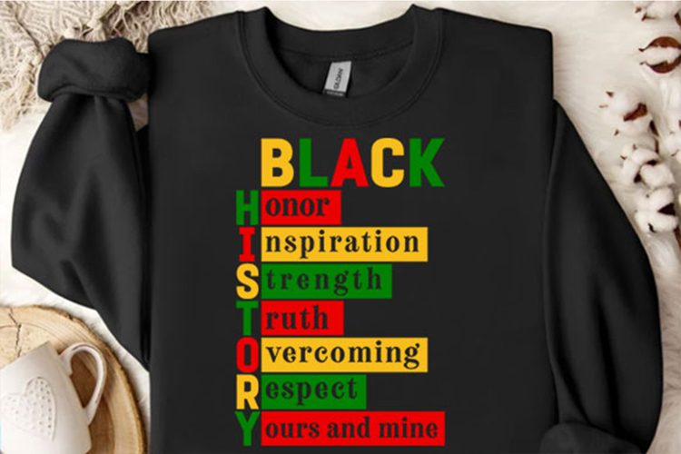 Black History Words Black History Silhouette Svg Design