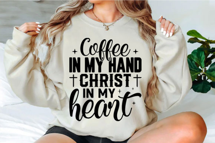 Coffee and Jesus Christ Svg Design