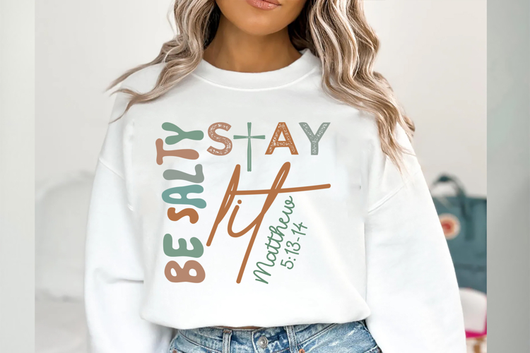 Be Salty Stay Lit SVG, Christian Svg Cut Files