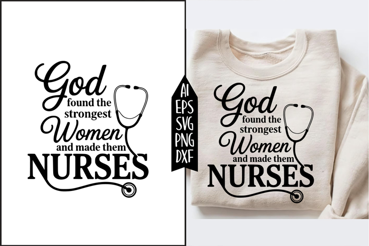 God Found The Strongest Women Svg Designs