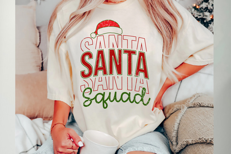 Santa Squad Svg Cut Files Creative Art