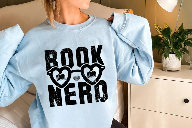 Book Nerd Svg Cut Files Creative Art