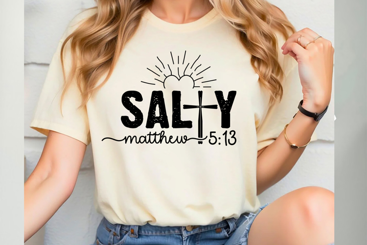 Salty SVG PNG, Christian Shirt Svg