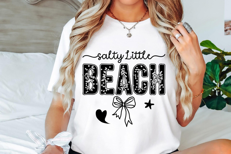 Salty Little Beach SVG PNG, Summer SVG