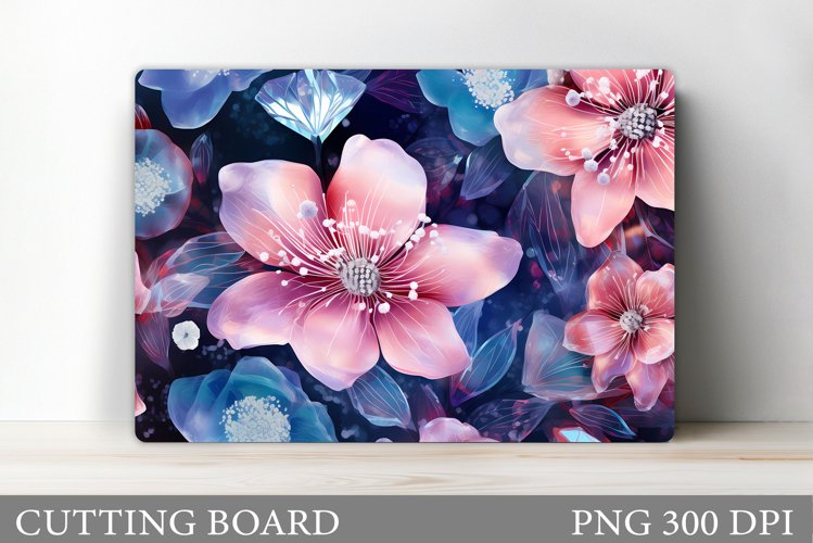Flowers Cutting Board. Flowers Kitchen Cutting Board Design example image 1