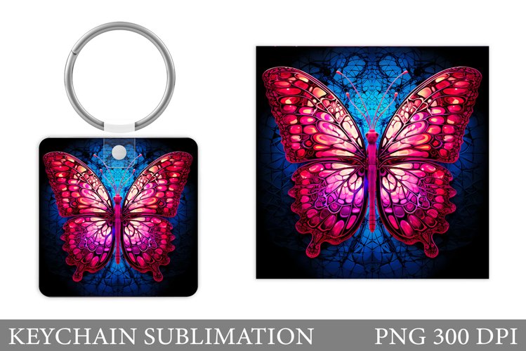Silver Butterfly Keychain For Women - Y2K Elegant Butterfly Design Key Ring, Polished Silver Tone - View #4