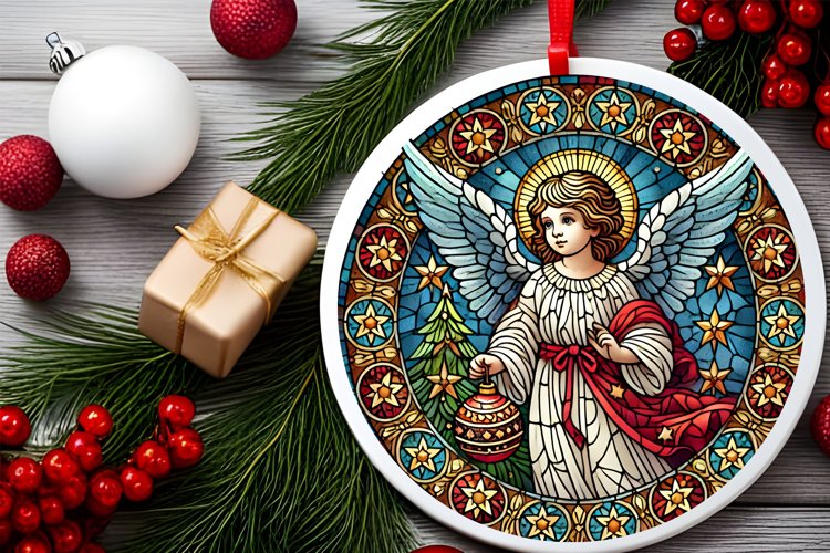 Round Christmas Ornament Sublimation|Clipart