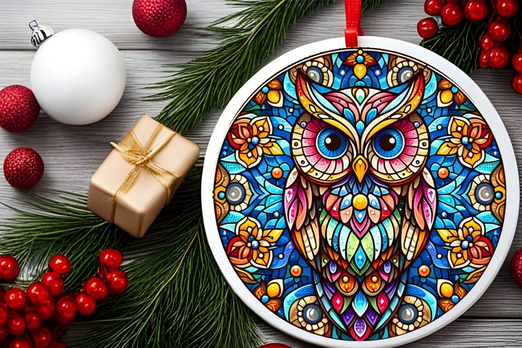 Round Christmas Ornament Sublimation|Clipart