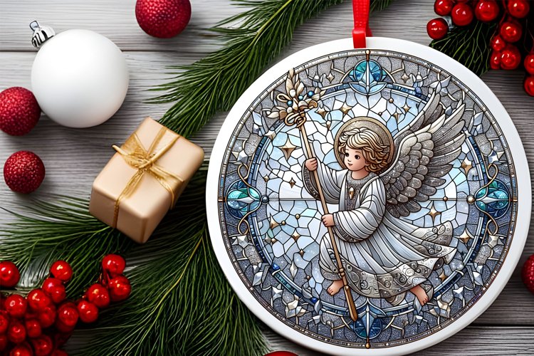 Round Christmas Ornament Sublimation|Clipart