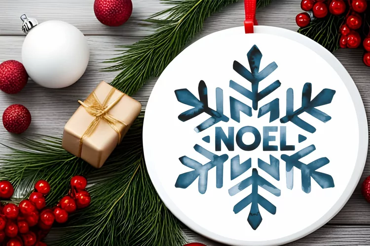Christmas Snowflake Sublimation PNG