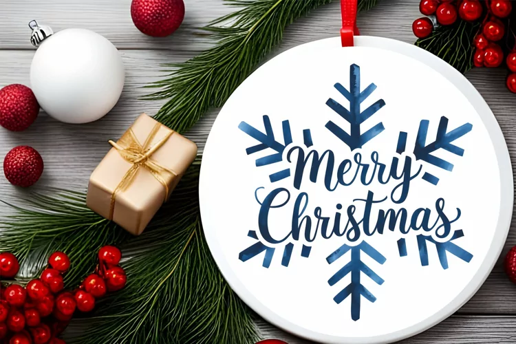 Christmas Snowflake Sublimation PNG