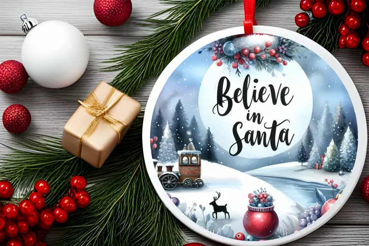 Believe in Santa Watercolor