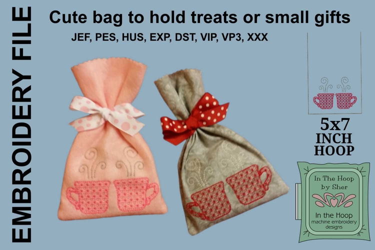 ITH Valentine Teacups Treat Bag 5x7 Hoop