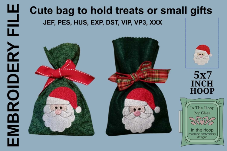ITH Santa Treat Bag or Small Gift Bag