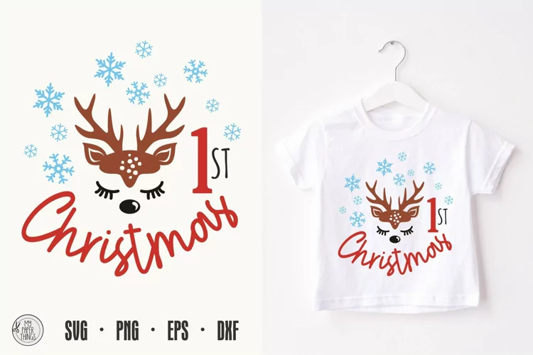 First Christmas svg | Baby 1st Christmas shirt svg