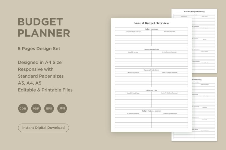 Budget Planning Pages Set V-03