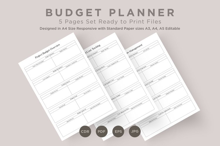 Budget Planning Pages Set V-04