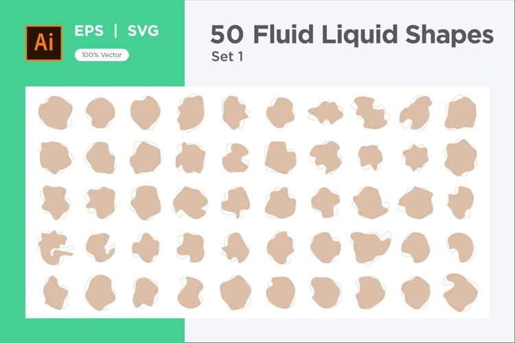 Fluid Liquid Shape V2 50 SET 20 example image 1