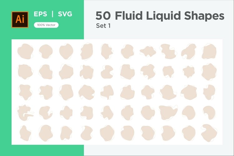 Fluid Liquid Shape V4 50 SET 19 example image 1