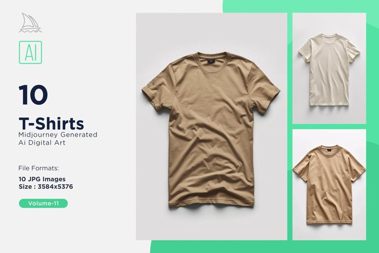 T Shirt Logo Branding Mockup 10 Set V-11