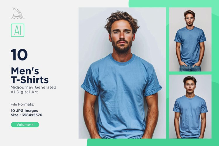 White T Shirt Logo Branding Mockup 10 Set V-4