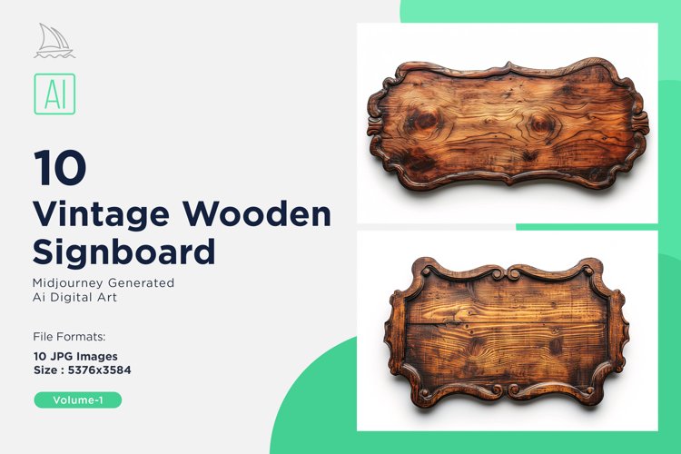 Wooden Sign Clipart Image 14