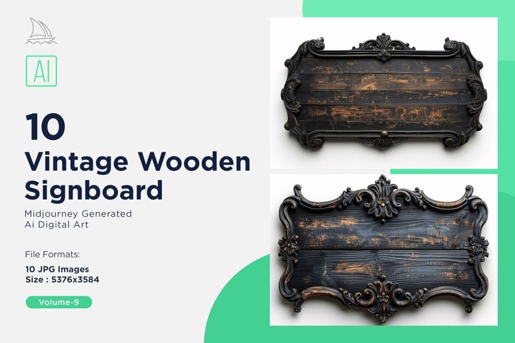 Wooden Sign Clipart Image 8