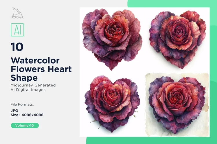 Flowers Heart Shape Celebrating Love