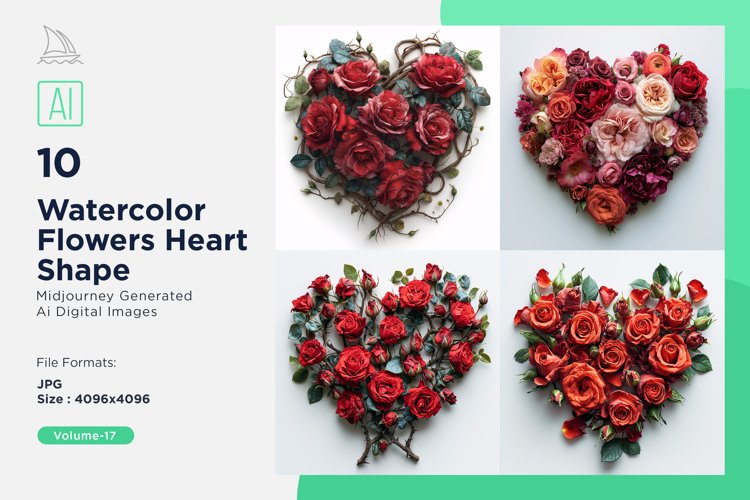 Flowers Heart Shape Celebrating Love