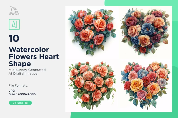Flowers Heart Shape Celebrating Love
