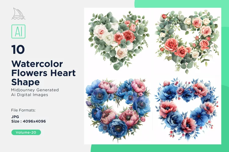 Flowers Heart Shape Love Blossoms A Valentine's Bouquet