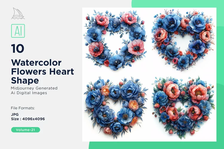 Flowers Heart Shape Love Blossoms A Valentine's Bouquet