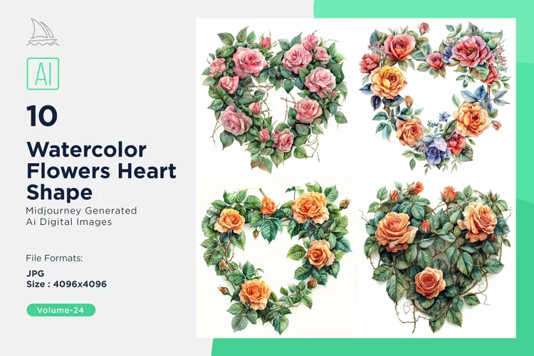 Flowers Heart Shape Love Blossoms A Valentine's Bouquet