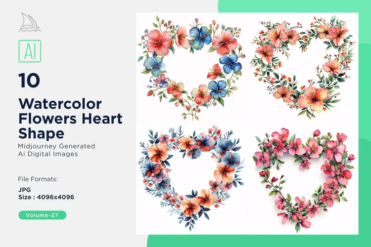 Flowers Heart Shape Love Blossoms A Valentine's Bouquet