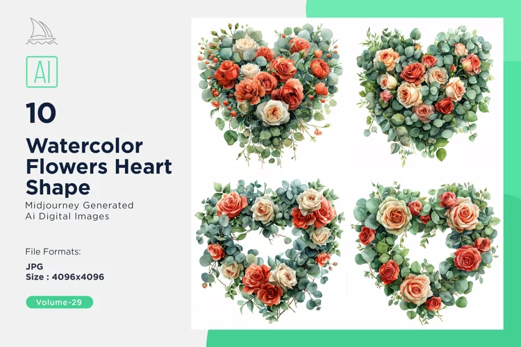 Flowers Heart Shape Love Blossoms A Valentine's Bouquet