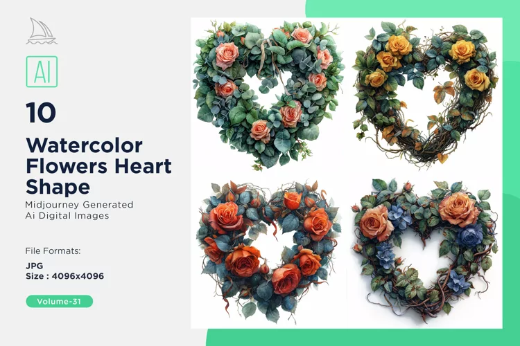 Flowers Heart Shape Love Blossoms A Valentine's Bouquet
