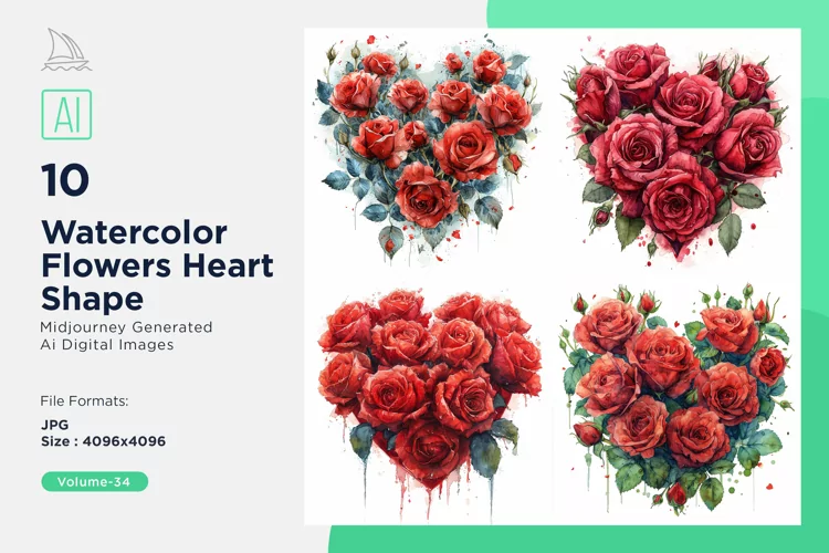 Flowers Heart Shape Celebrating Love