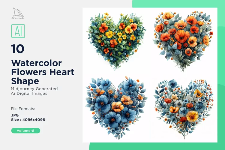 Flowers Heart Shape Celebrating Love