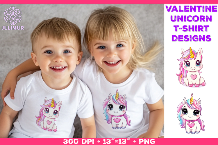 Cute Chibi Unicorn Clipart Design