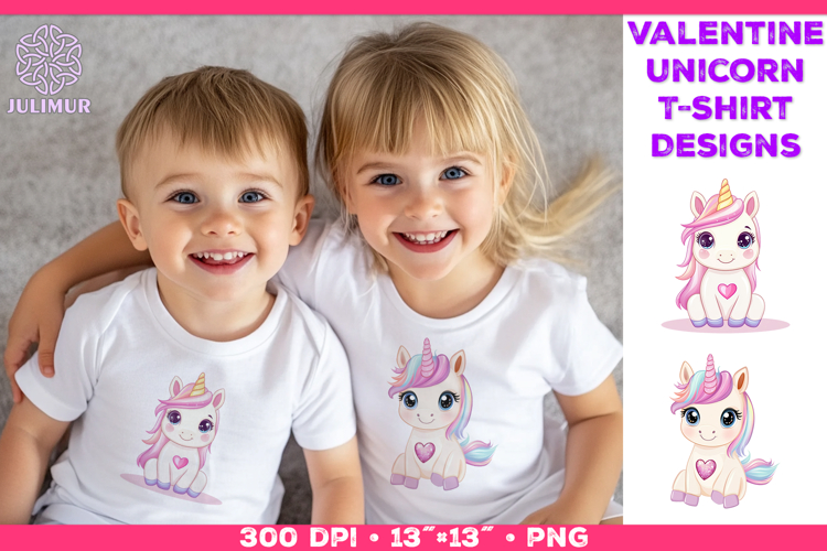 Cute Chibi Unicorn Clipart Design